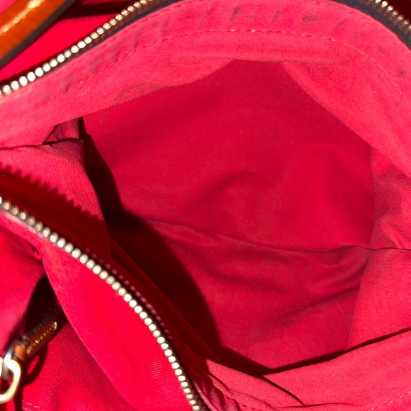 Dooney & Bourke Leather Navy Satchel - Picture 11 of 12